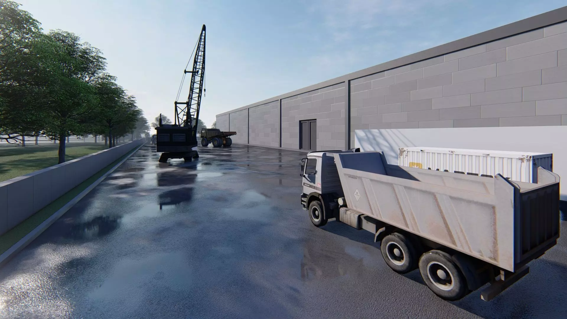 Aluminum Factory Exterior Design 3D model_10