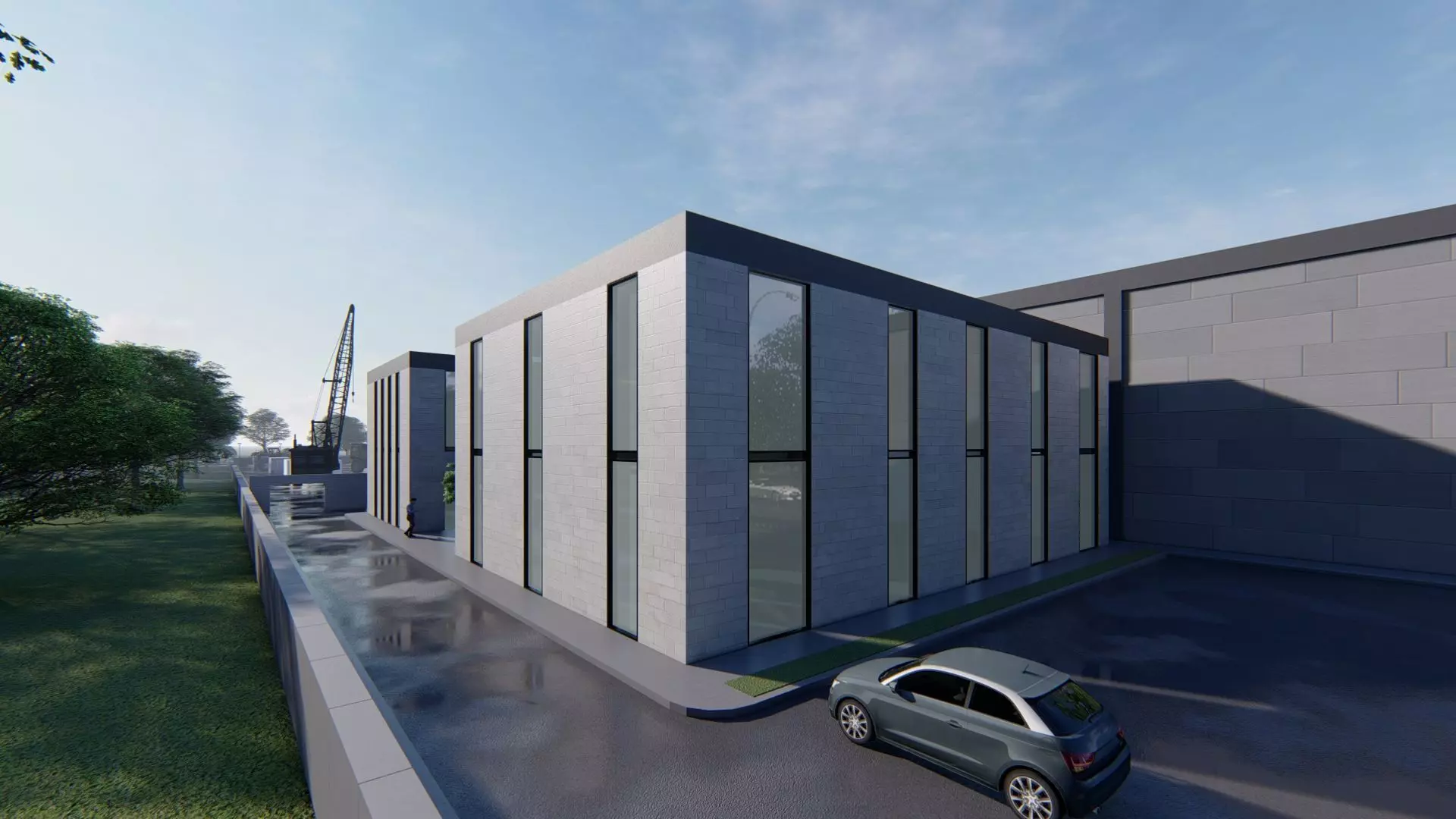 Aluminum Factory Exterior Design 3D model_19