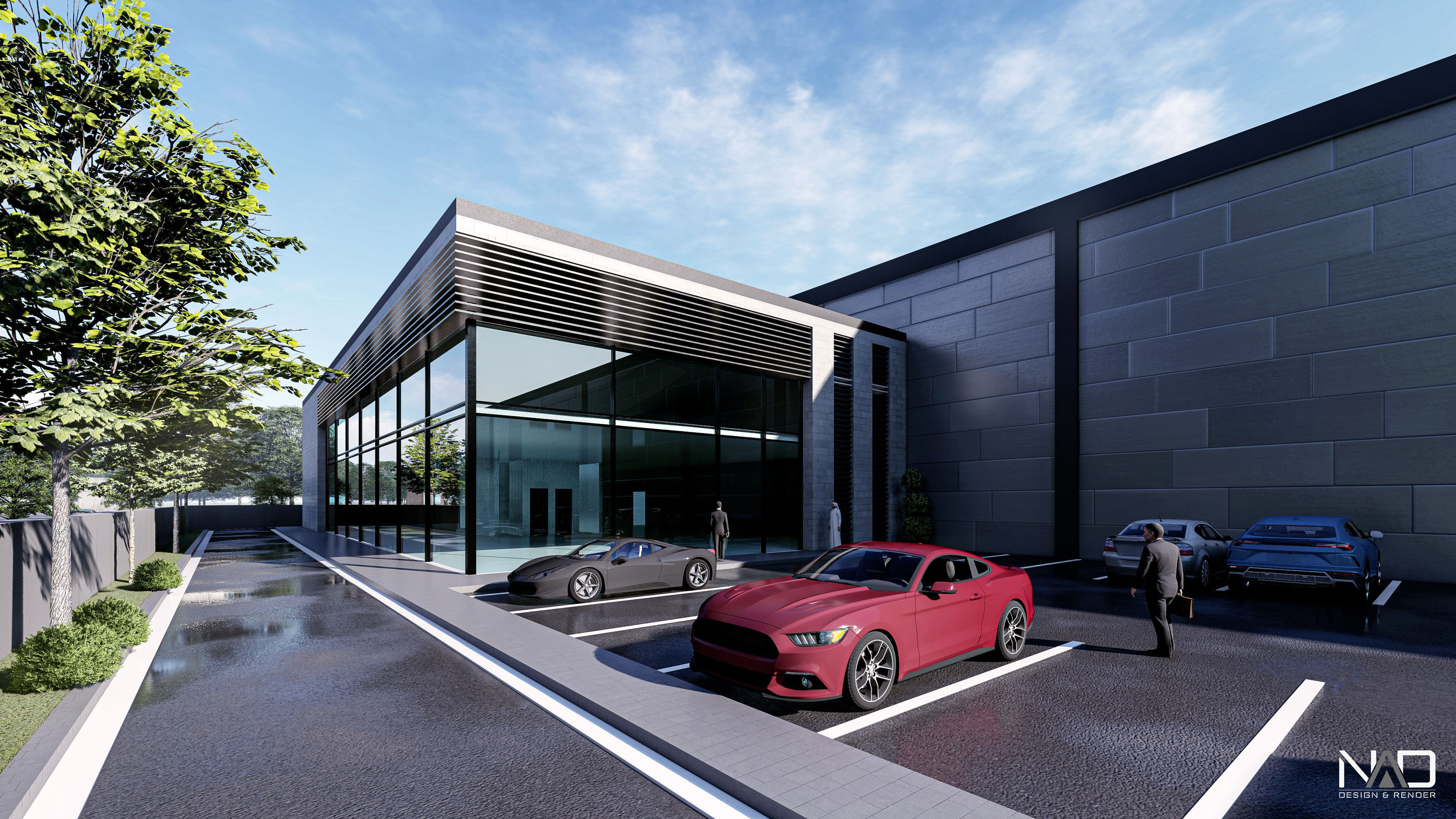 Aluminum Factory Exterior Design 3D model_2