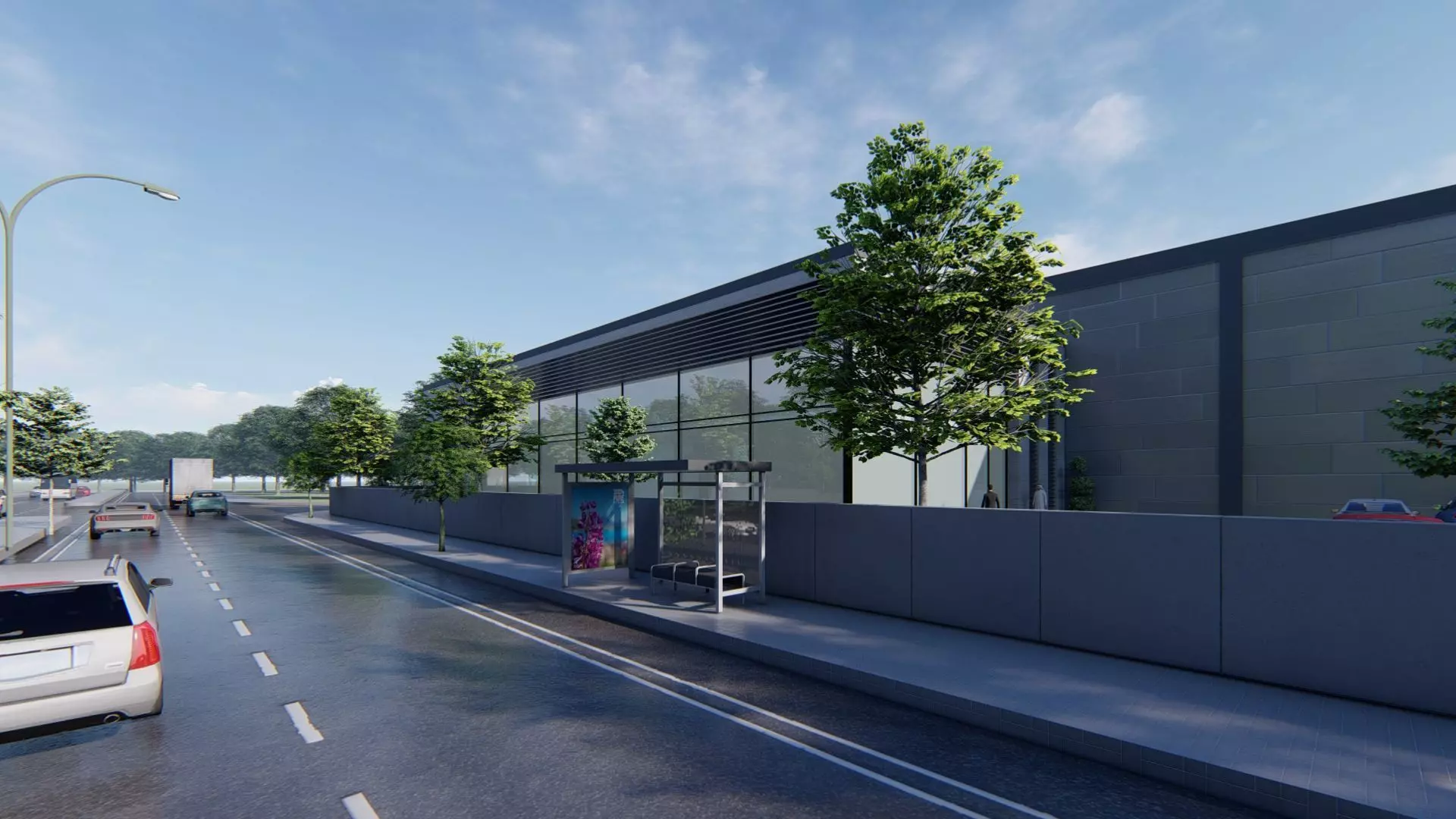 Aluminum Factory Exterior Design 3D model_17