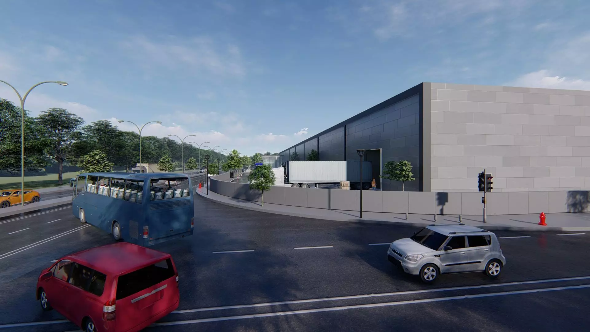 Aluminum Factory Exterior Design 3D model_8