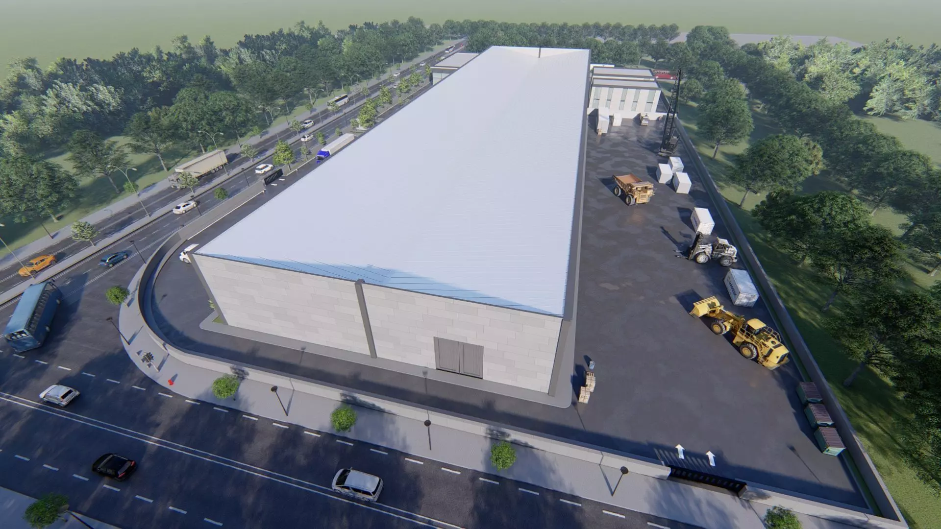 Aluminum Factory Exterior Design 3D model_11