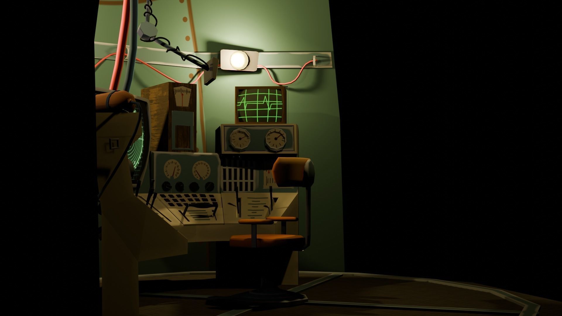 Stylized Spaceship Model Low-poly 3D model_18