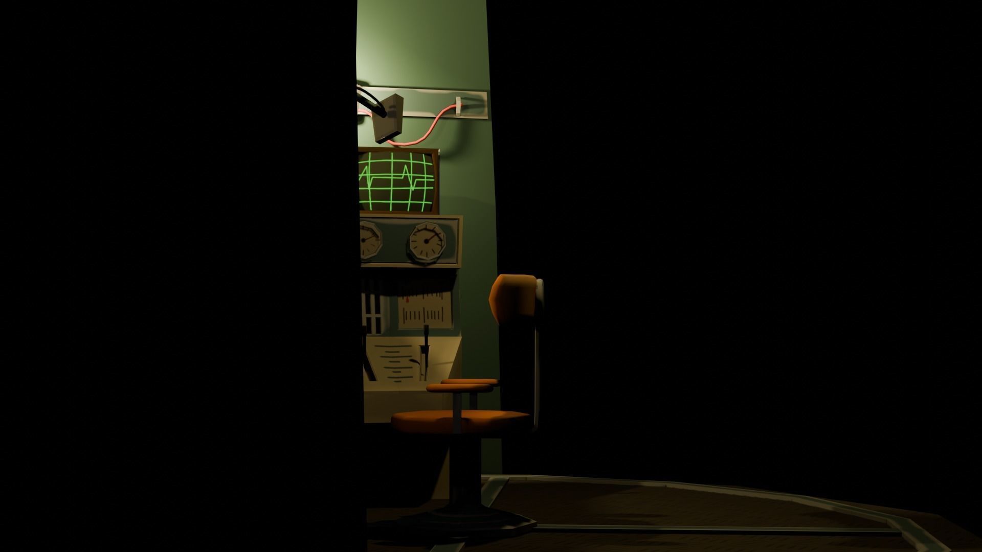 Stylized Spaceship Model Low-poly 3D model_15