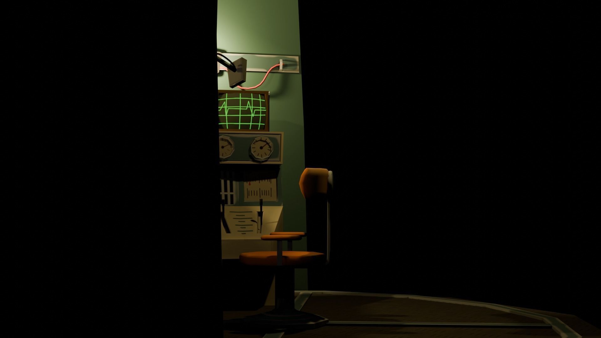 Stylized Spaceship Model Low-poly 3D model_41