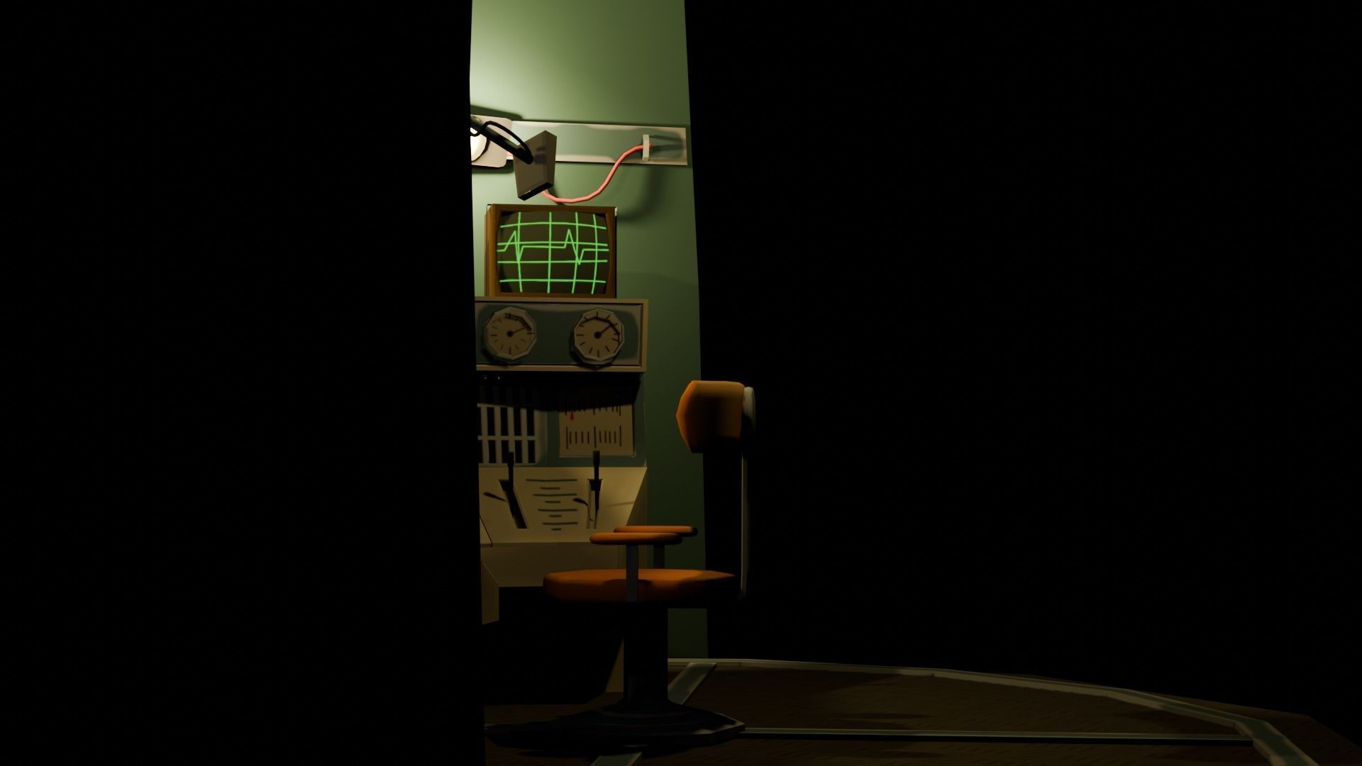 Stylized Spaceship Model Low-poly 3D model_7