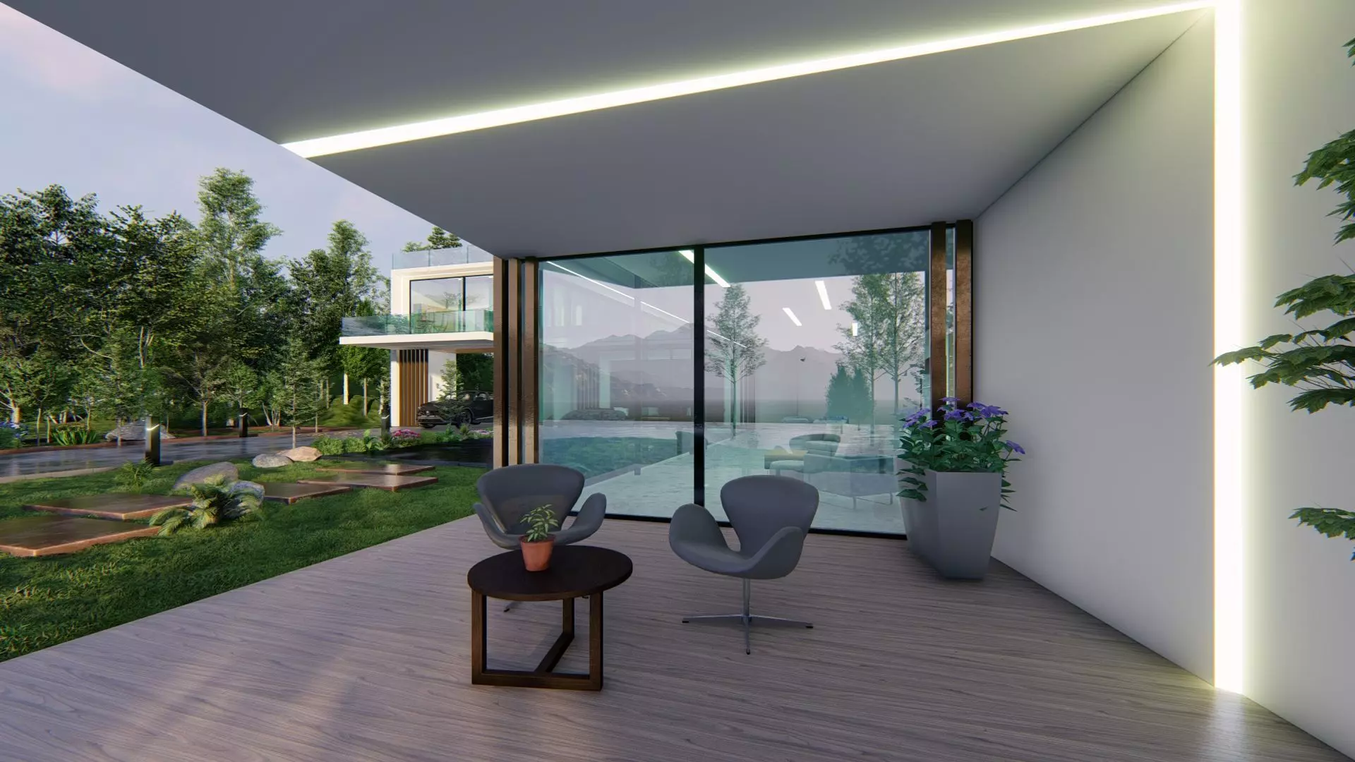 Rivera Villa Exterior Design 3D model_13