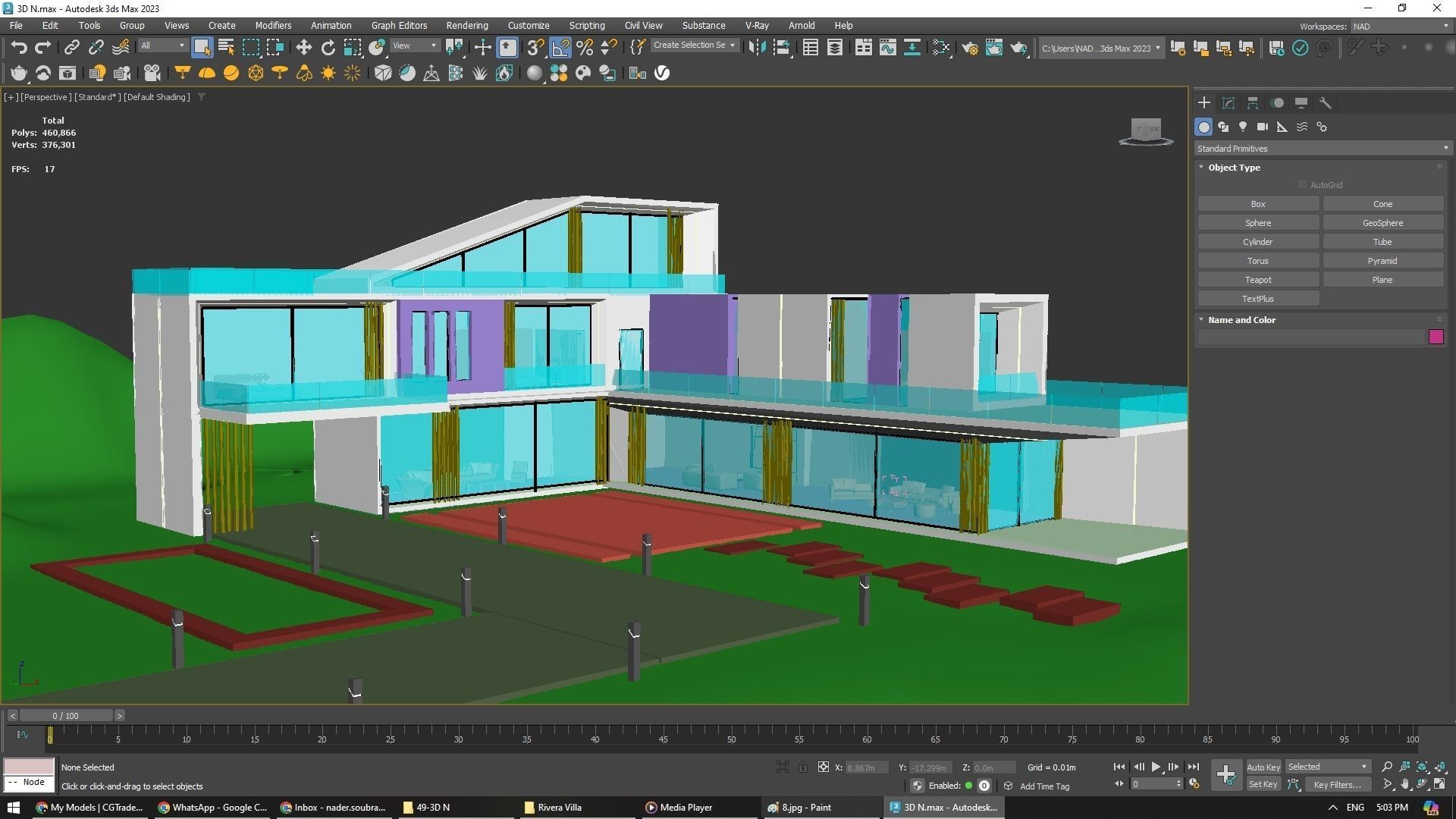 Rivera Villa Exterior Design 3D model_8
