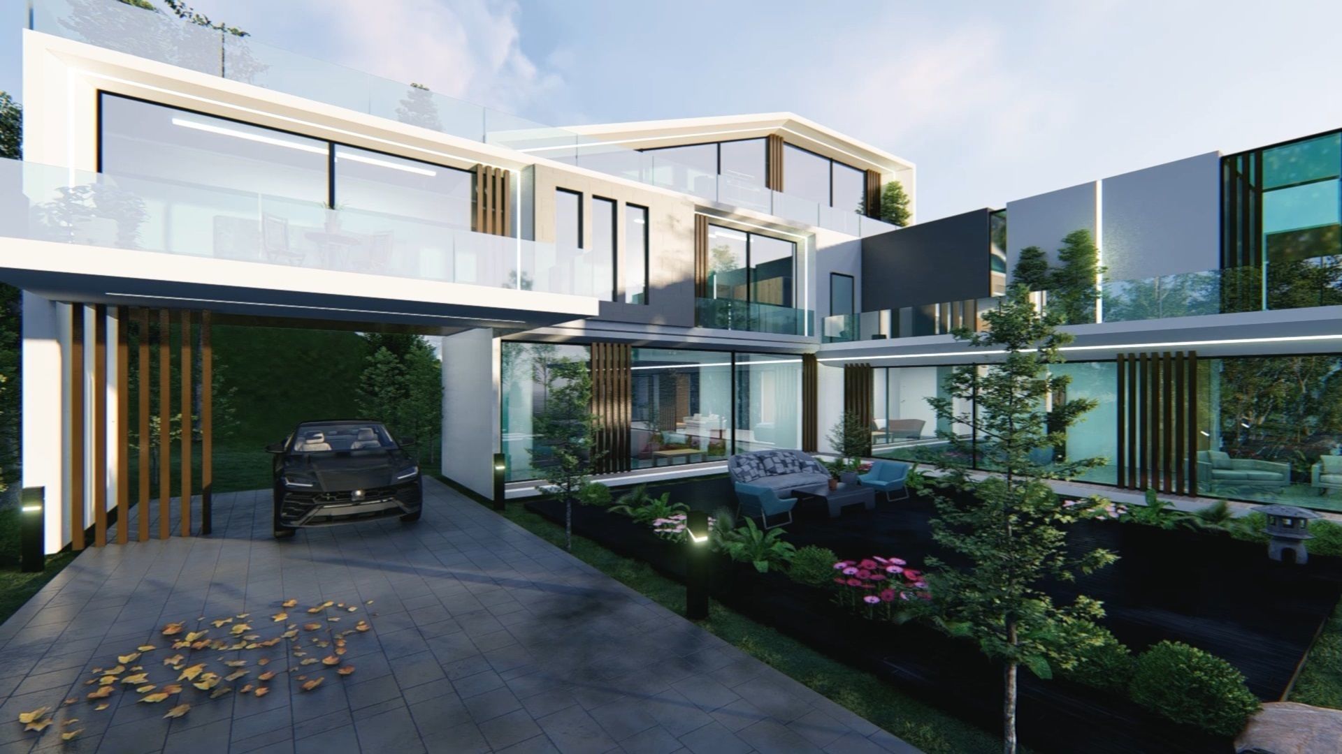 Rivera Villa Exterior Design 3D model_3