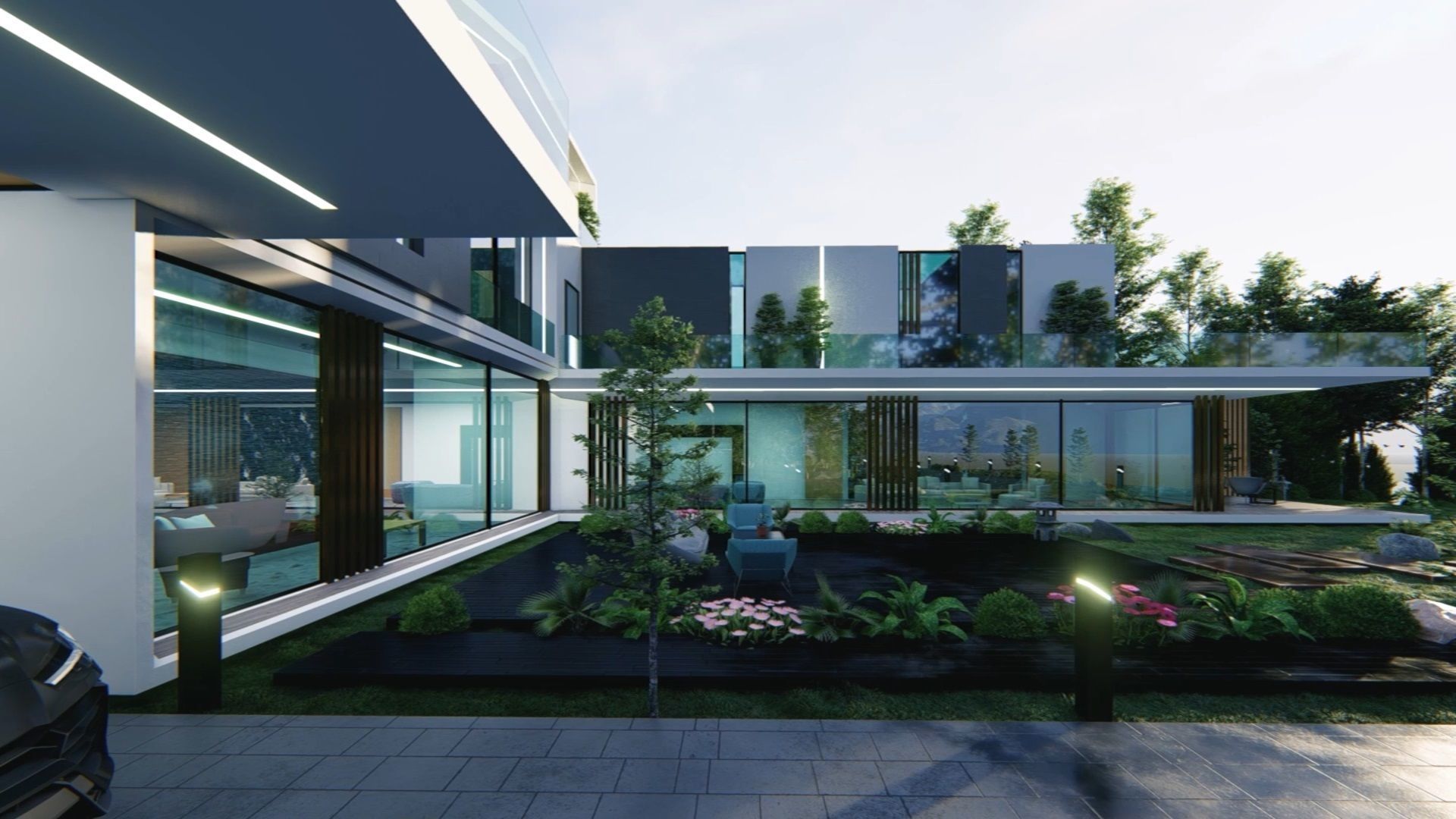 Rivera Villa Exterior Design 3D model_2