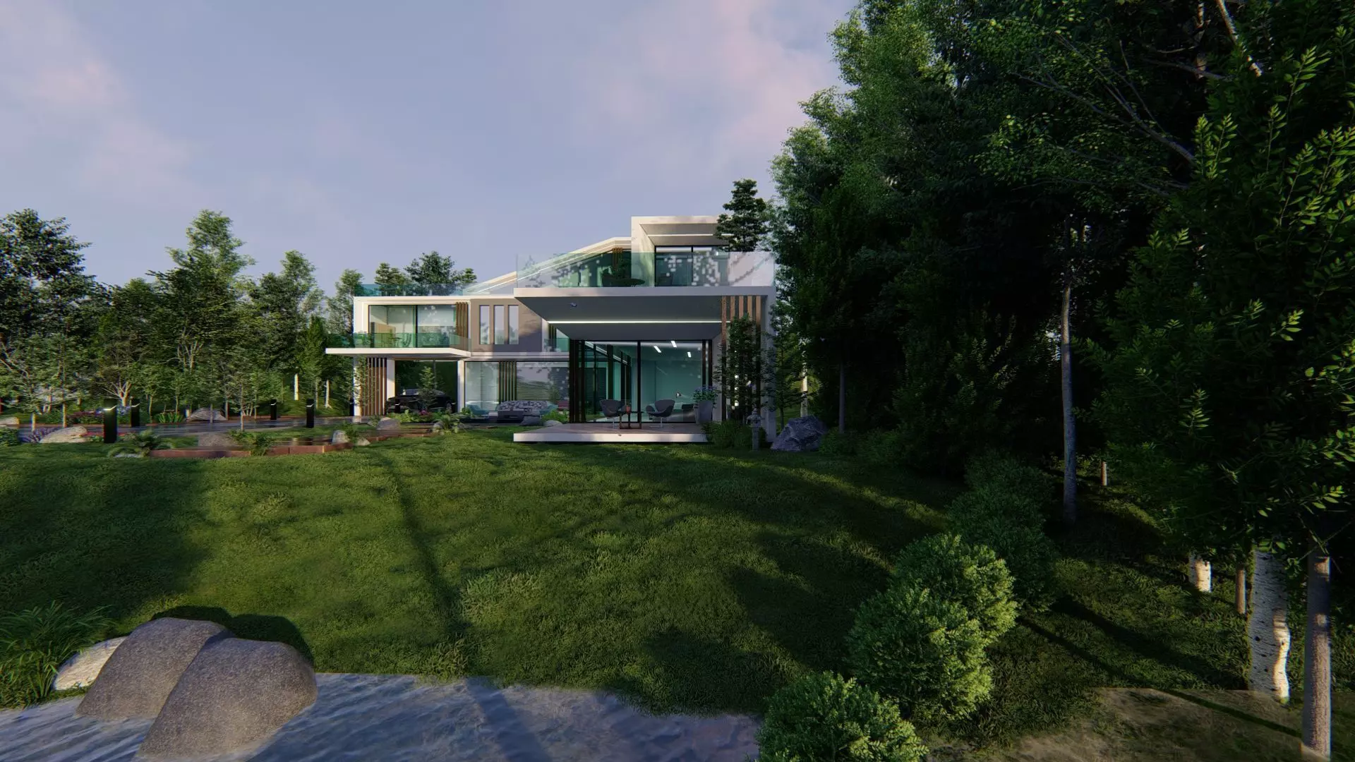 Rivera Villa Exterior Design 3D model_15