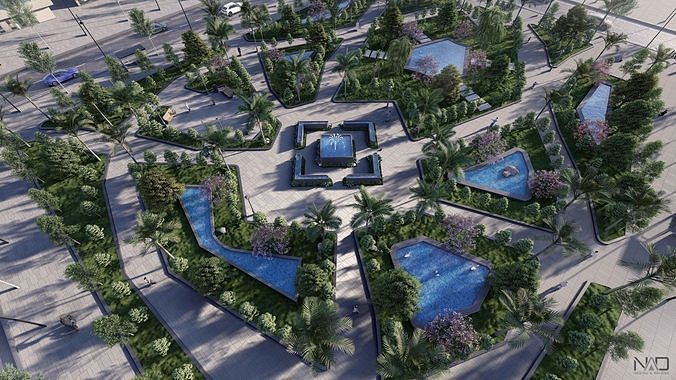 Syrac Park Concept 3D model