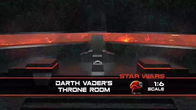Darth Vaders Throne Room 1-6 scale Hottoys