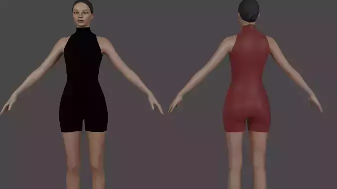 Sleeveless Stand Neck Jumpsuit