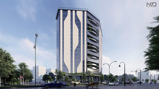 Spectre Tower Exterior Design 3D model 2