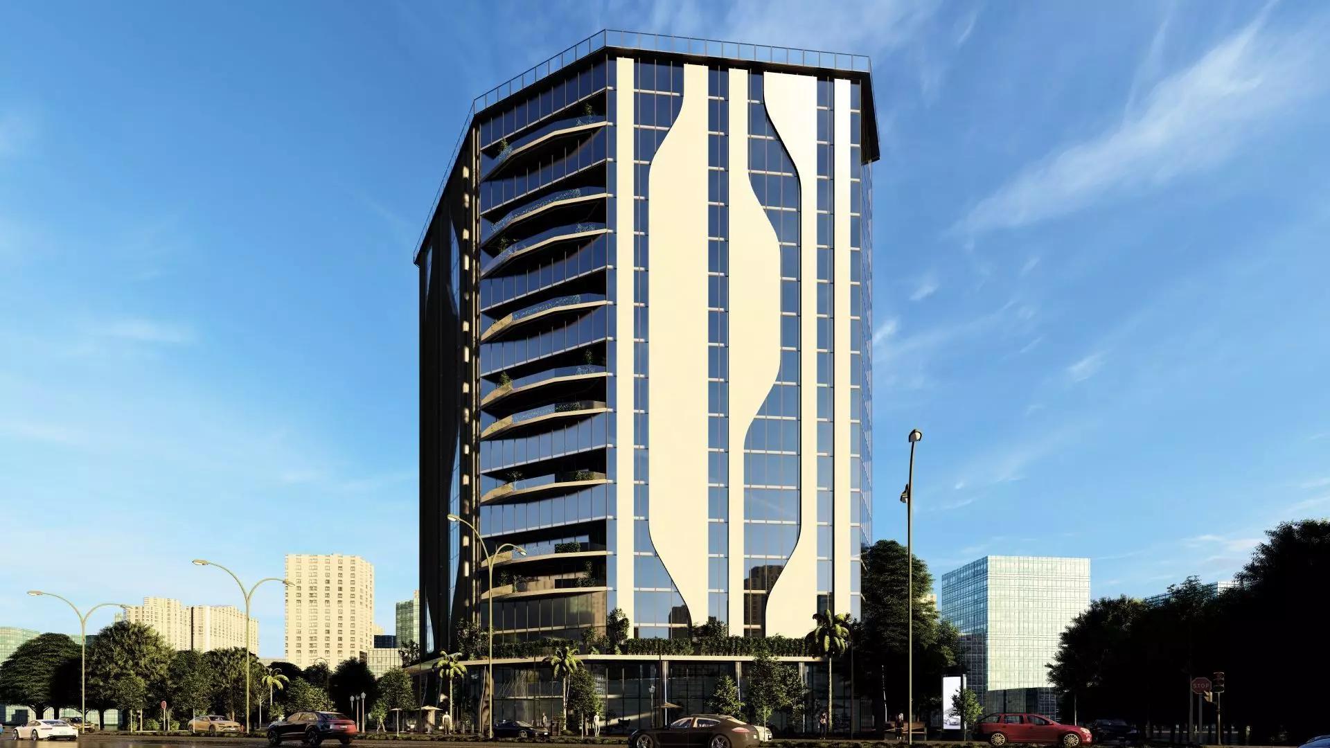 Spectre Tower Exterior Design 3D model_16