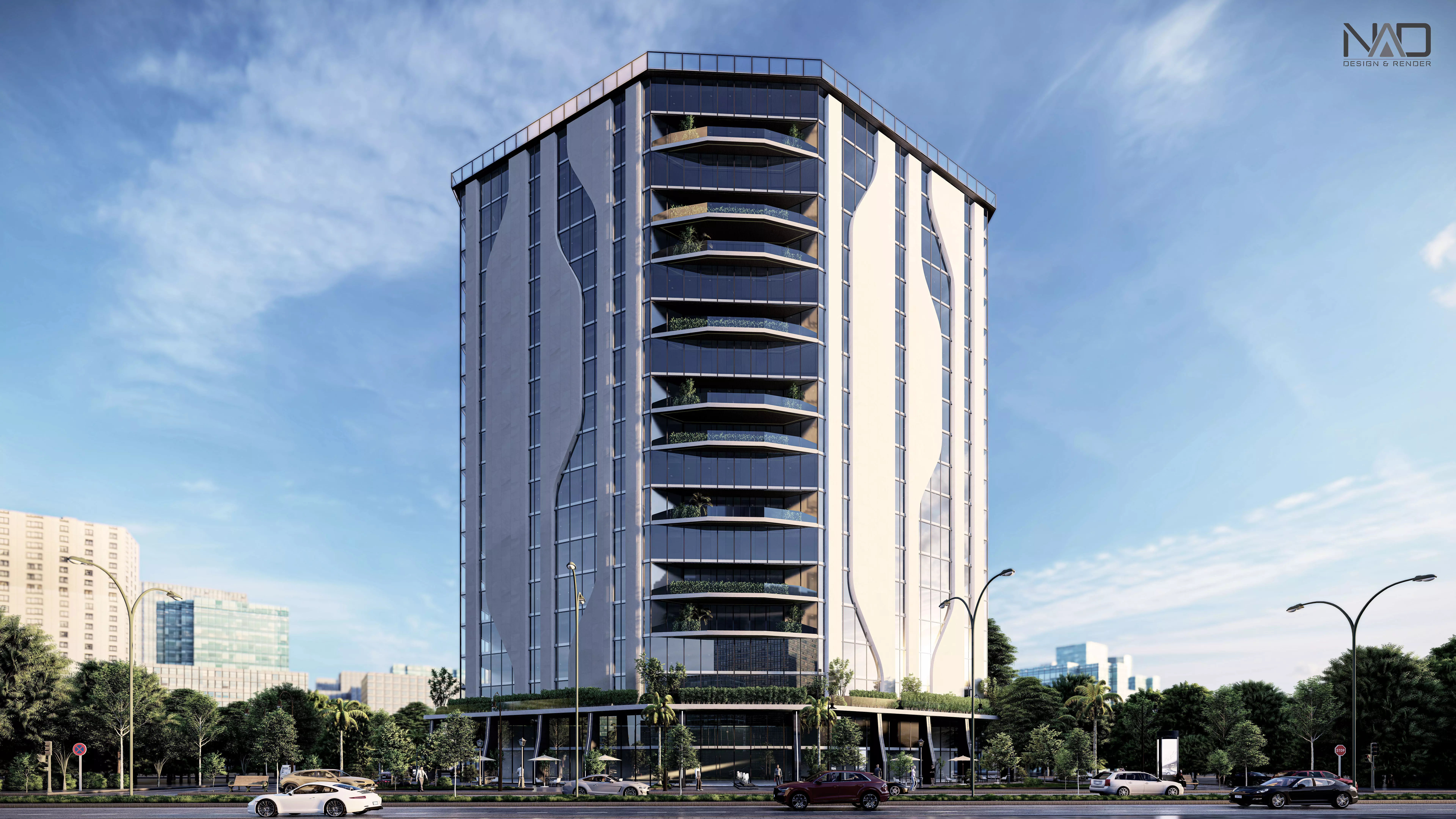 Spectre Tower Exterior Design 3D model_0