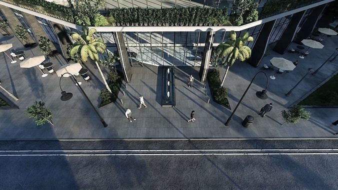 Spectre Tower Exterior Design 3D model 6