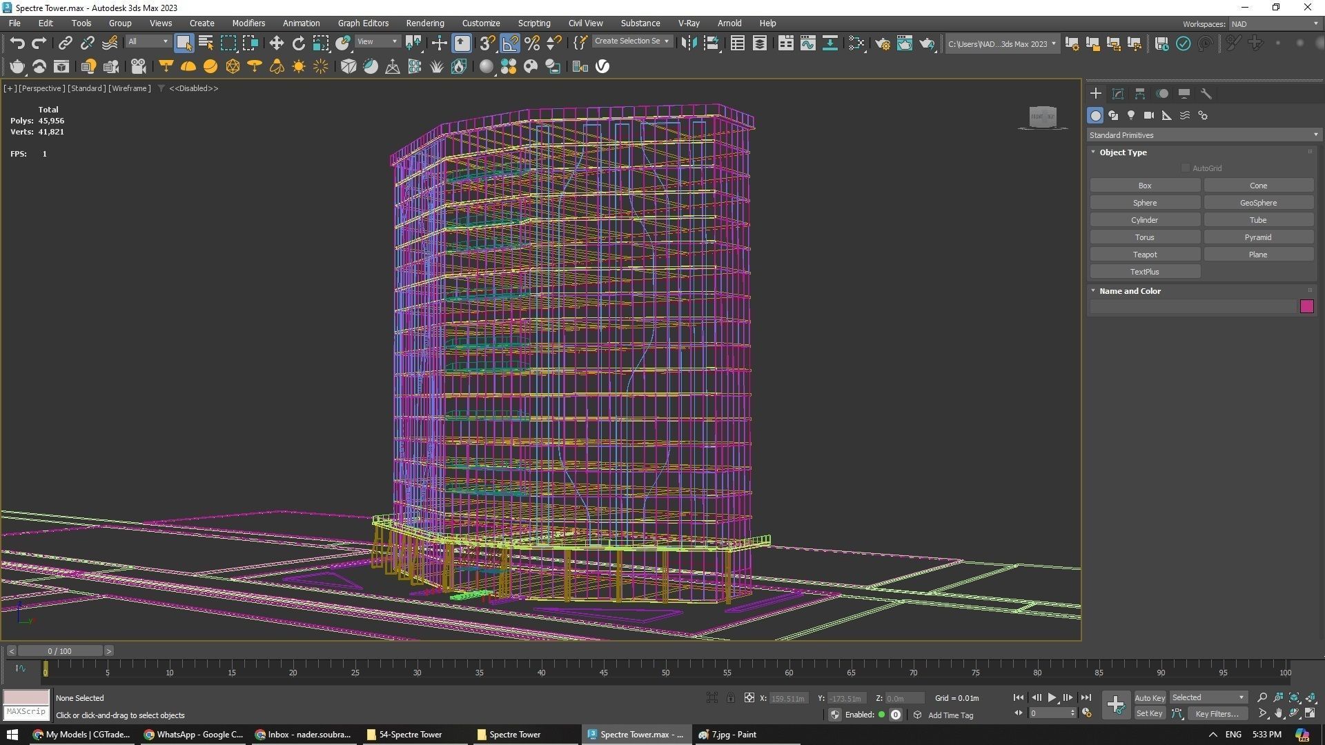 Spectre Tower Exterior Design 3D model_8