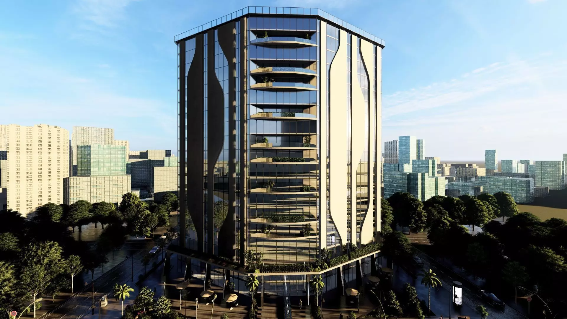 Spectre Tower Exterior Design 3D model_21