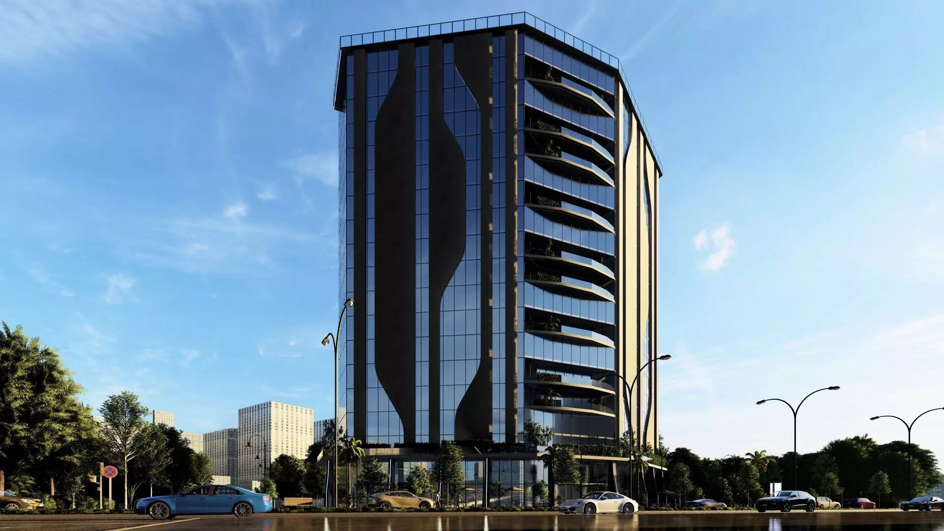 Spectre Tower Exterior Design 3D model_15