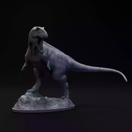 Acrocanthosaurus roaring 1-35 scale pre-supported dinosaur 3D print model