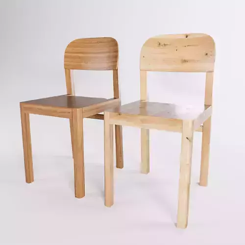 Wooden Dining Chair in 2 wood finishes