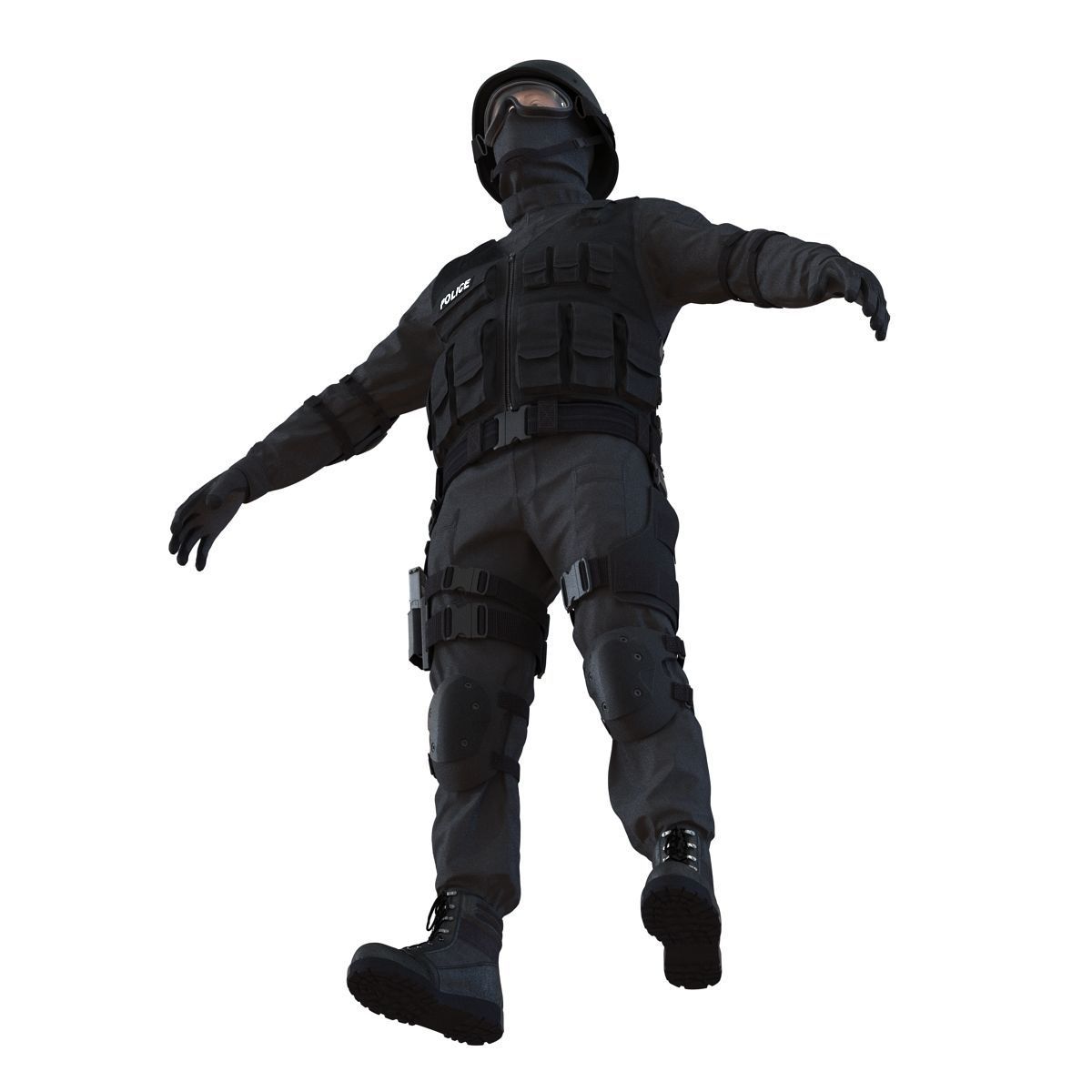 SWAT Man 3D Model 3D model_15