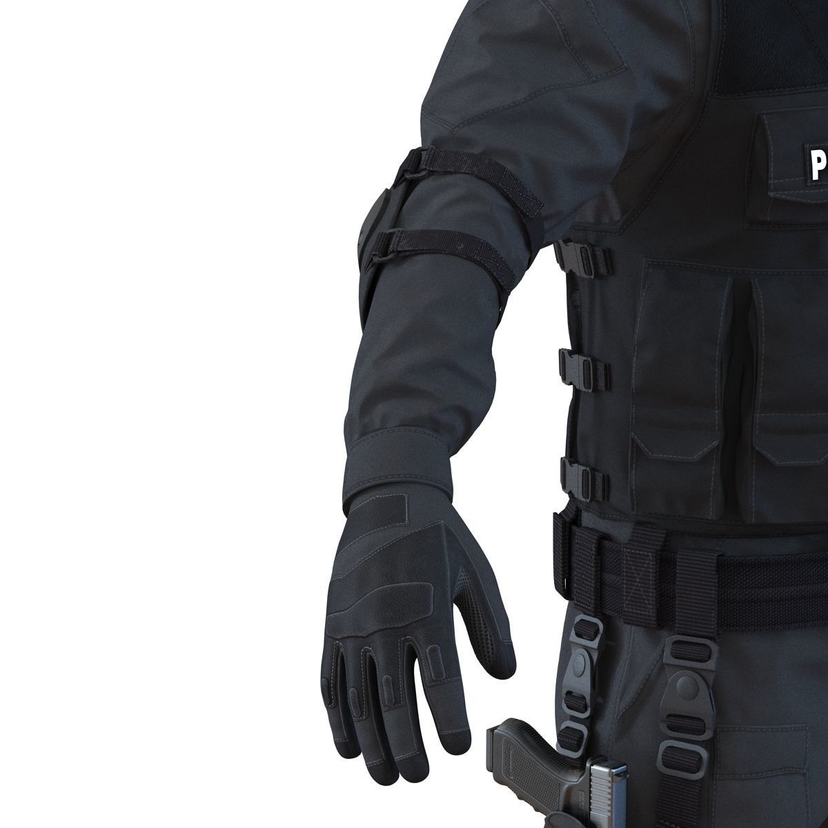 SWAT Man 3D Model 3D model_32