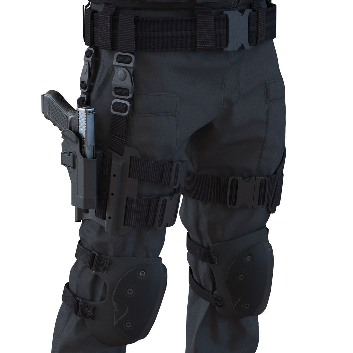 SWAT Man 3D Model 3D model_33