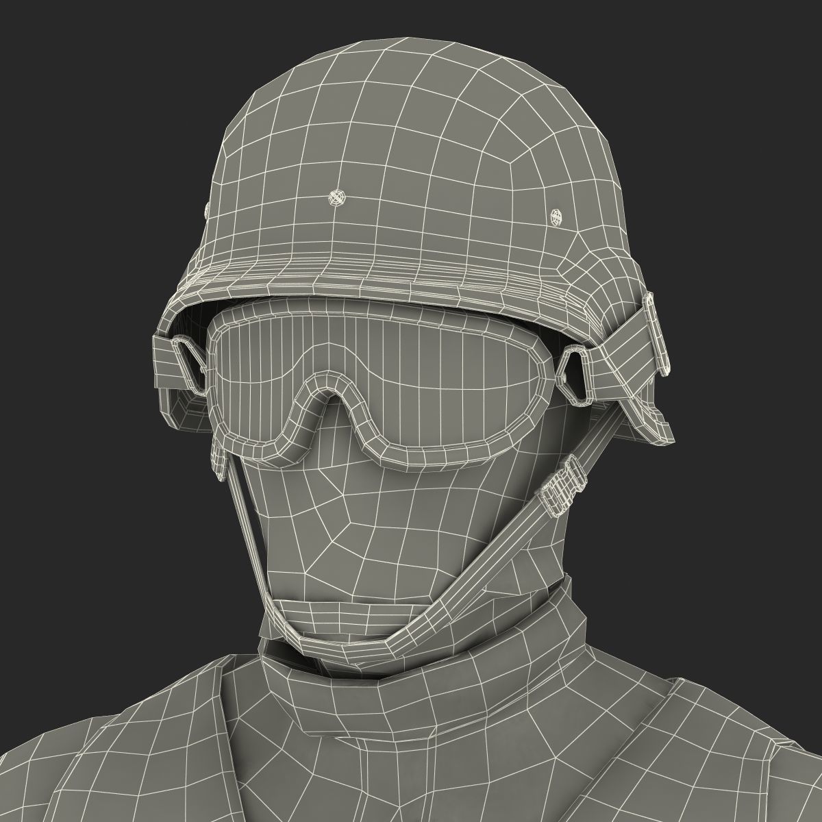 SWAT Man 3D Model 3D model_68