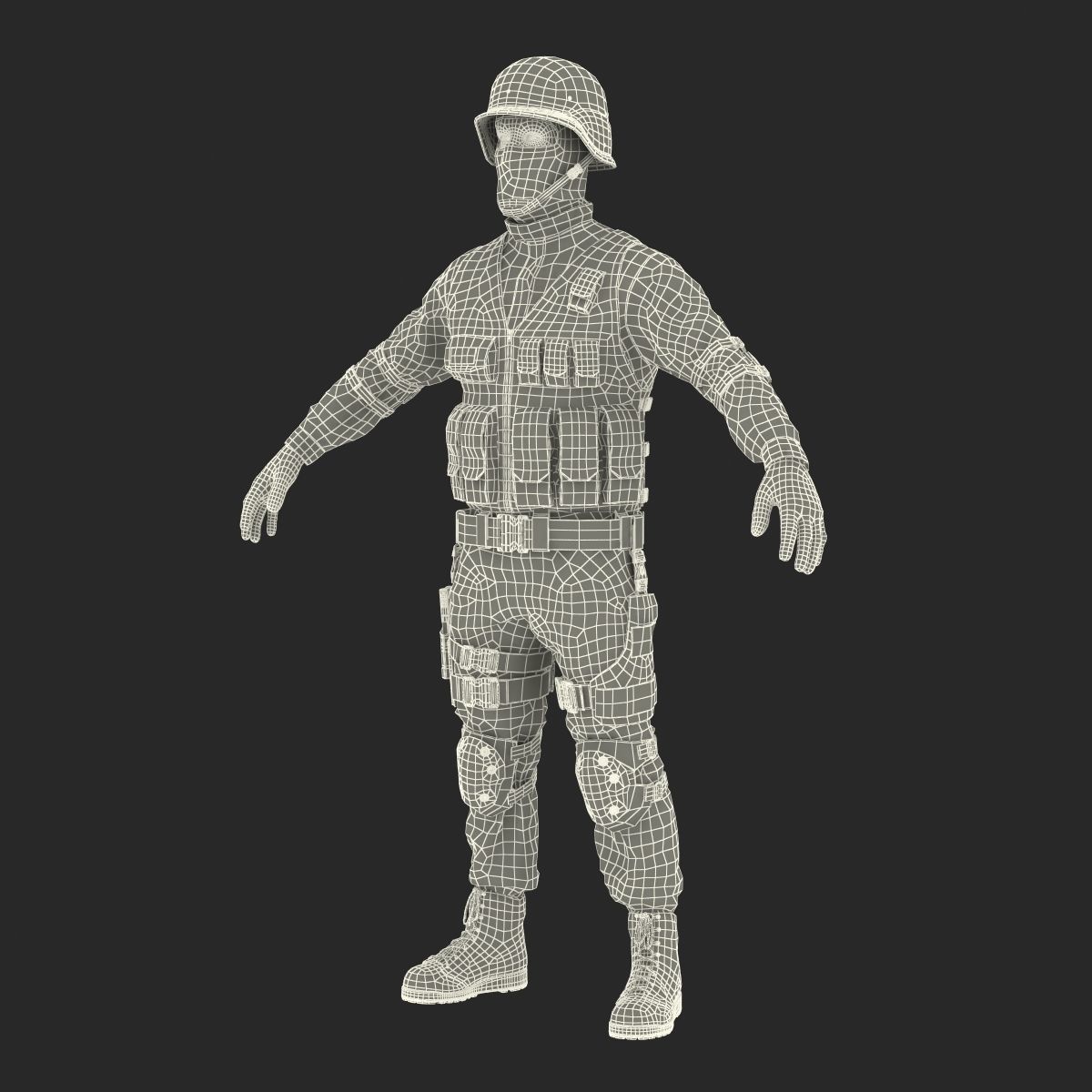 SWAT Man 3D Model 3D model_56
