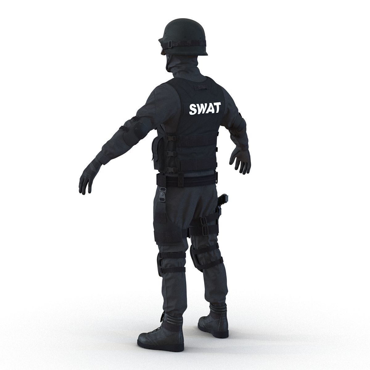 SWAT Man 3D Model 3D model_6