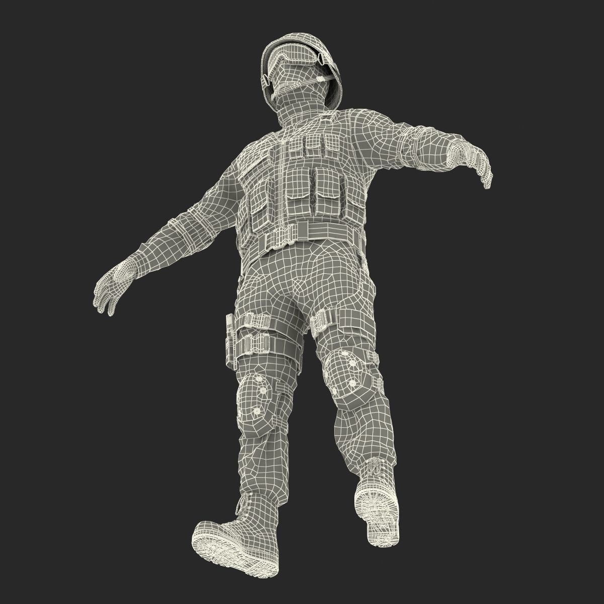 SWAT Man 3D Model 3D model_59