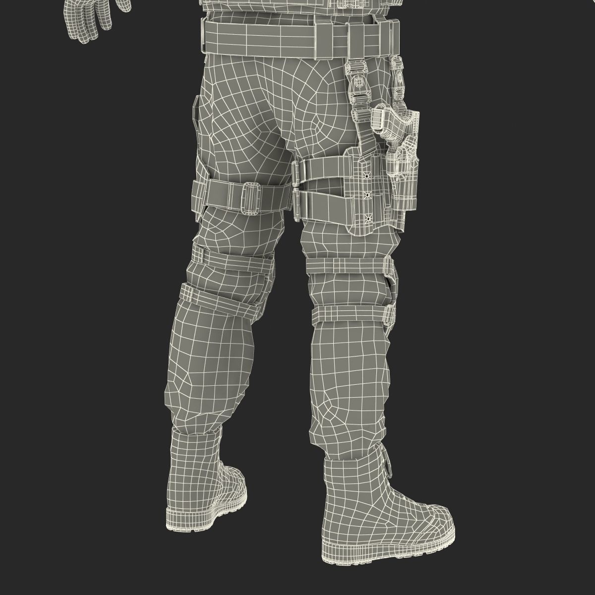 SWAT Man 3D Model 3D model_67