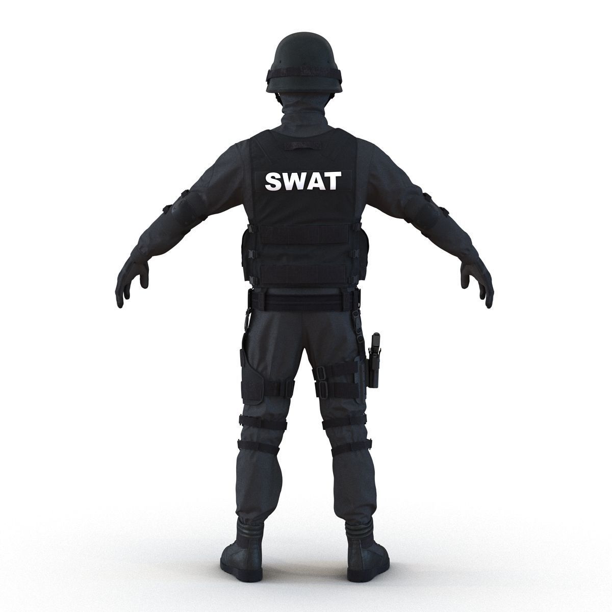 SWAT Man 3D Model 3D model_5