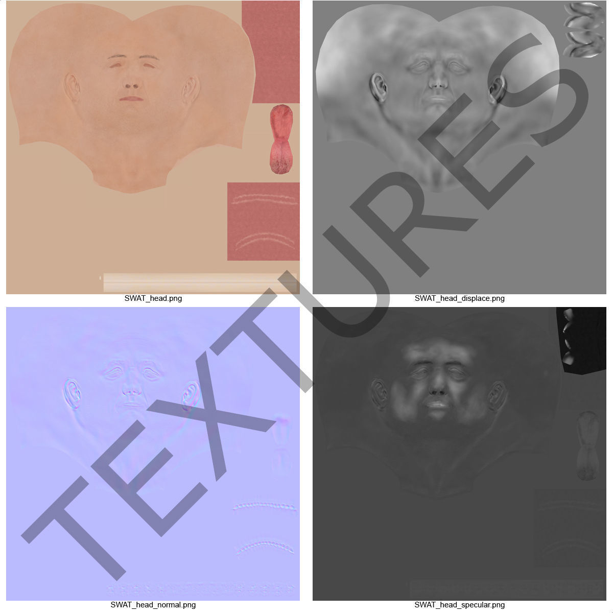 SWAT Man 3D Model 3D model_49