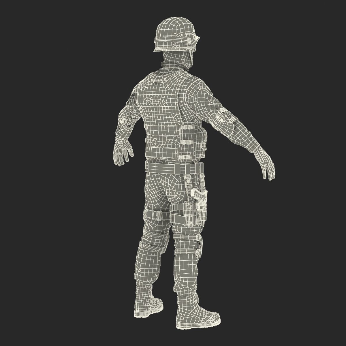 SWAT Man 3D Model 3D model_57