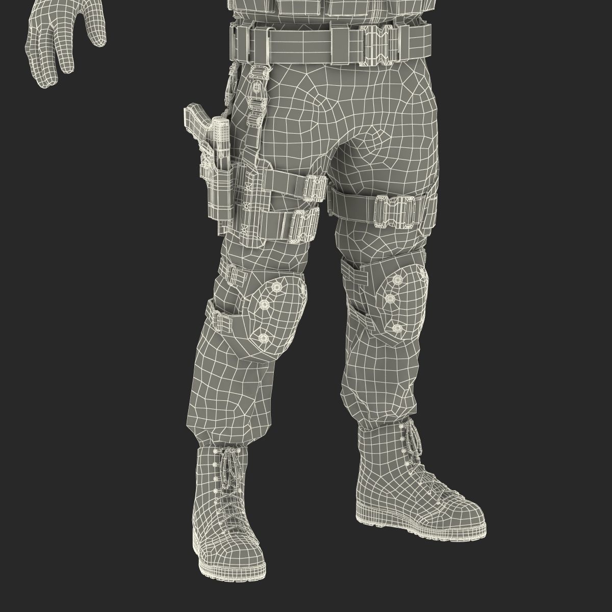 SWAT Man 3D Model 3D model_66