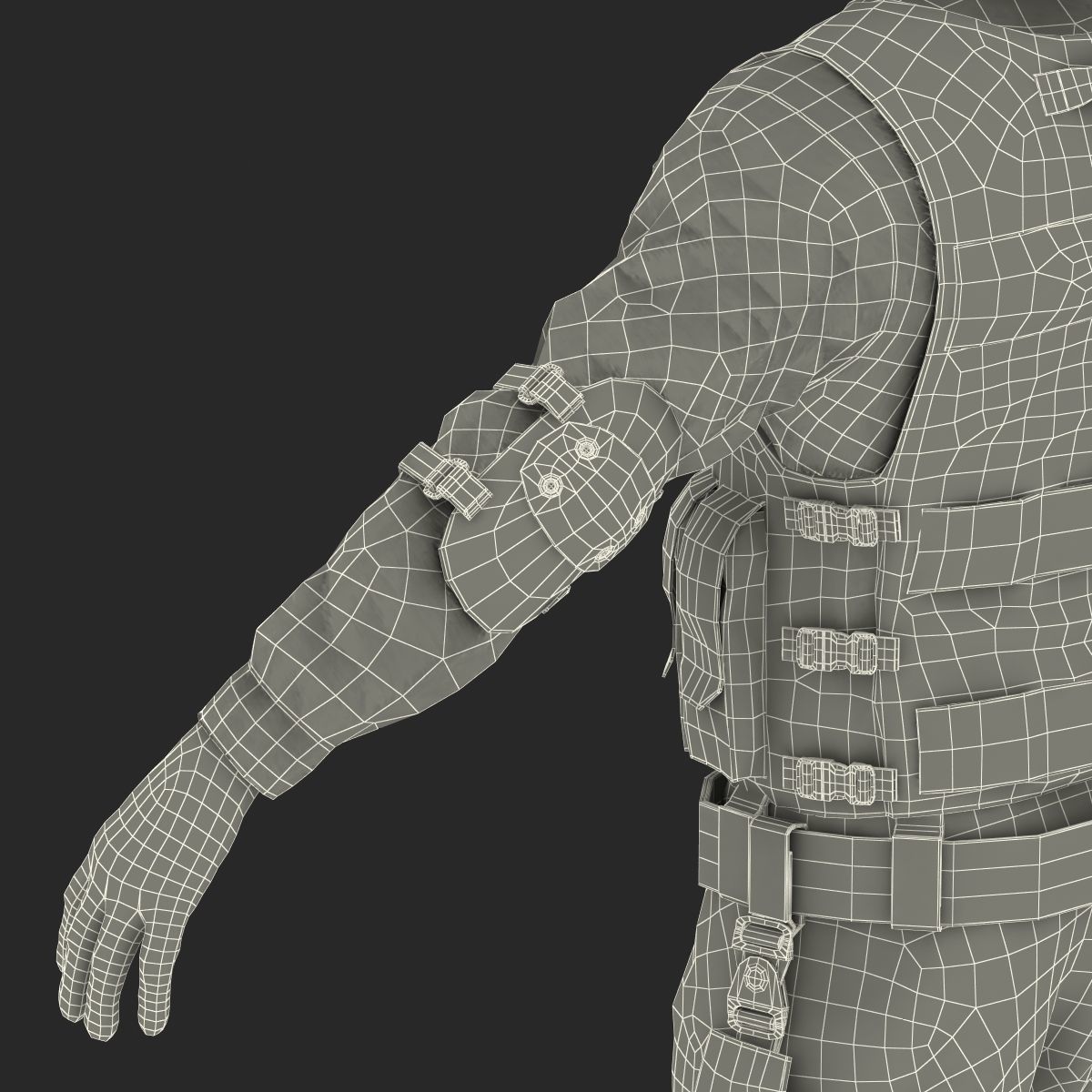 SWAT Man 3D Model 3D model_65