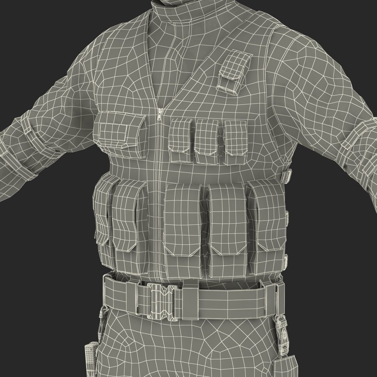 SWAT Man 3D Model 3D model_62