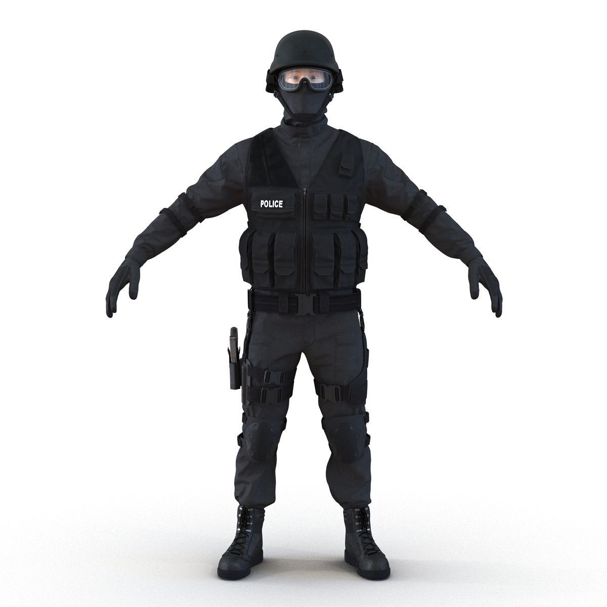 SWAT Man 3D Model 3D model_2