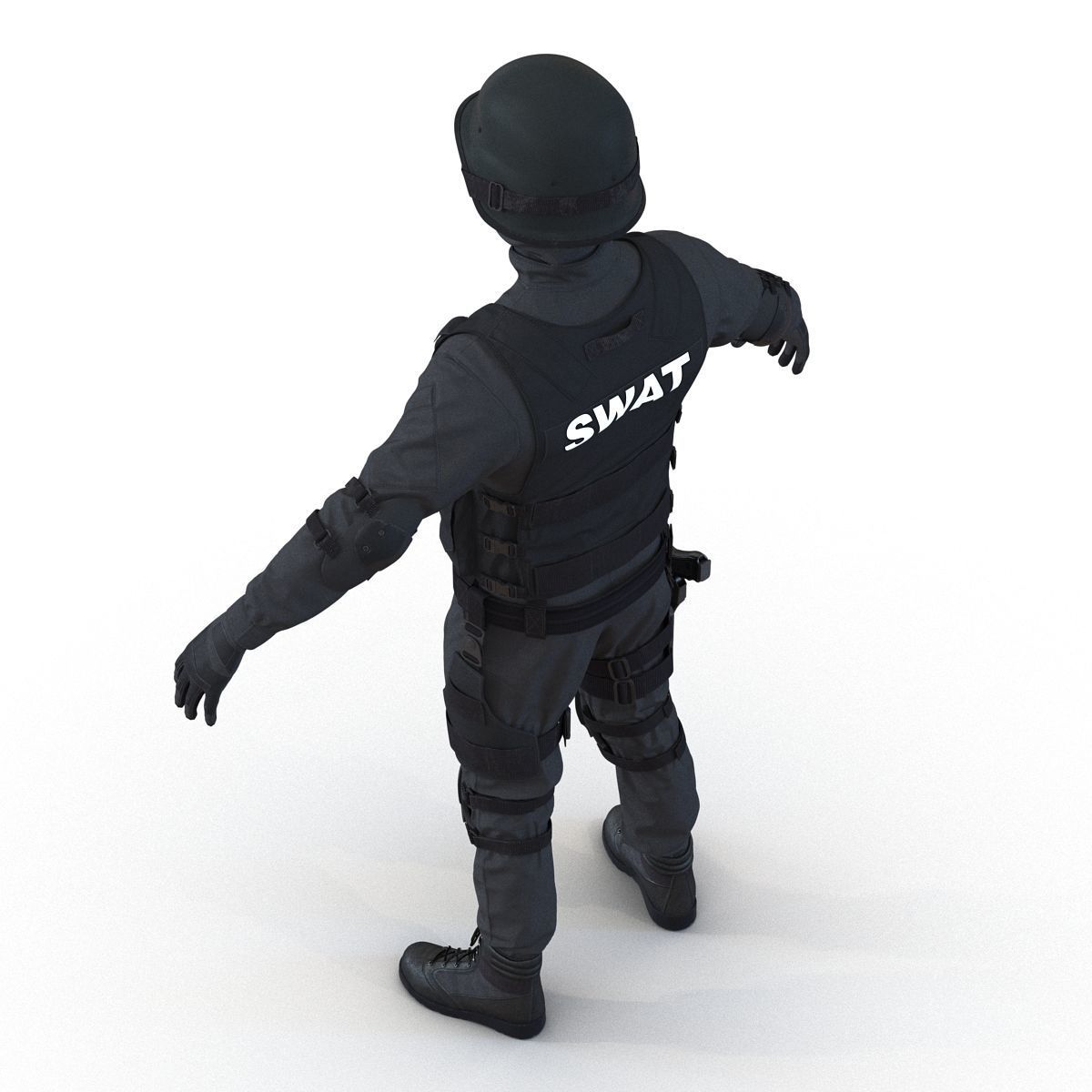 SWAT Man 3D Model 3D model_14