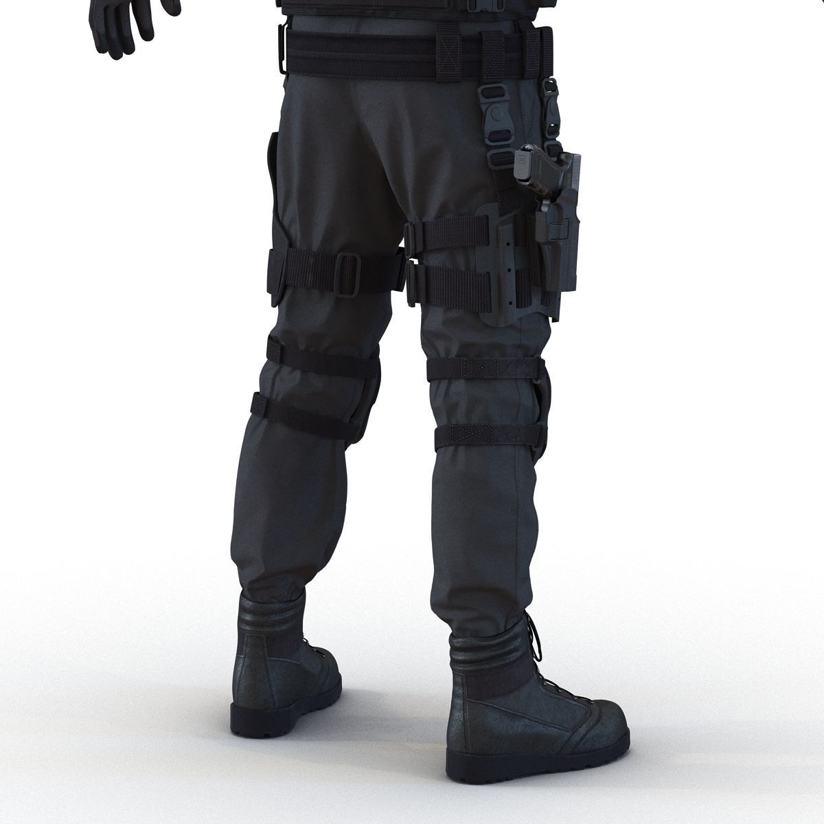 SWAT Man 3D Model 3D model_28