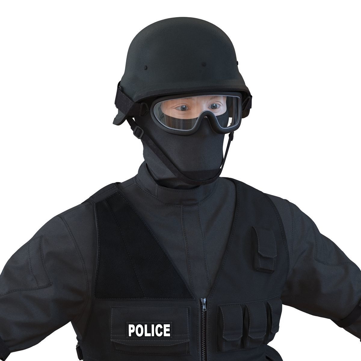 SWAT Man 3D Model 3D model_29