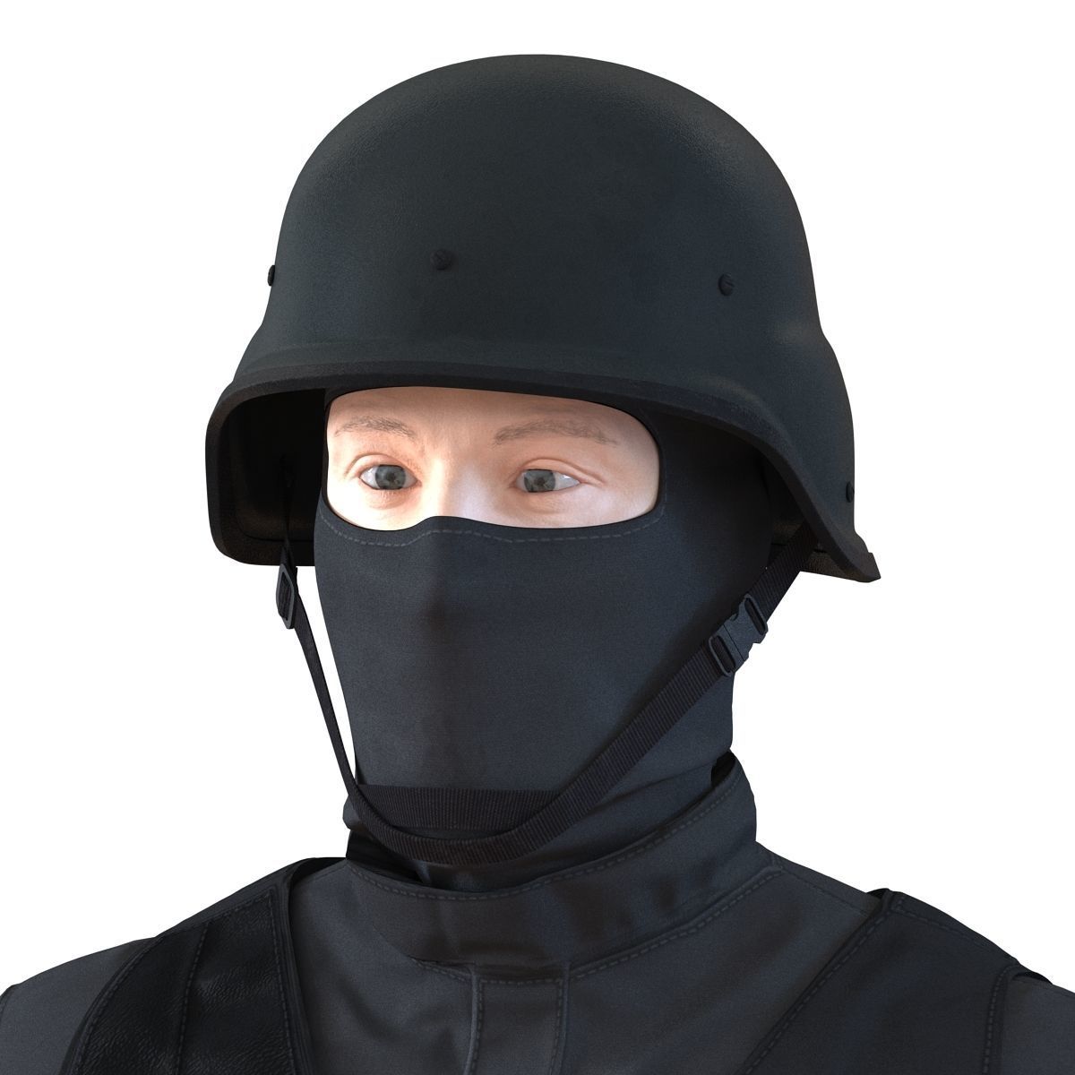 SWAT Man 3D Model 3D model_30