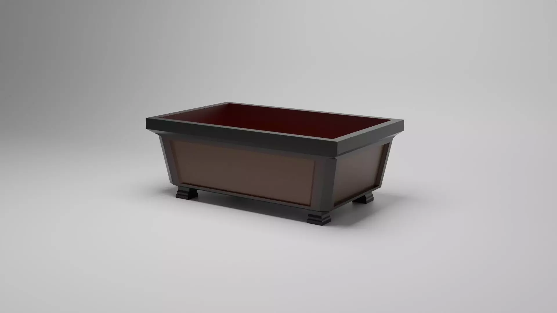 bonsai pot 3D print model_0