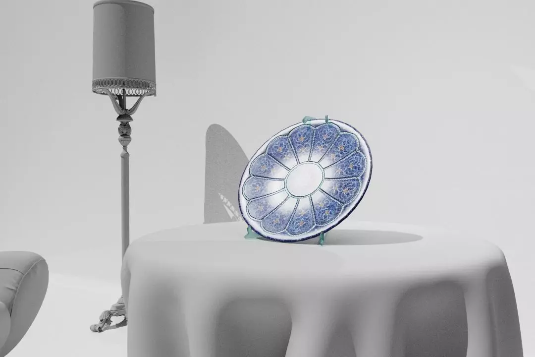 Mina-Mandala dish2 Low-poly 3D model