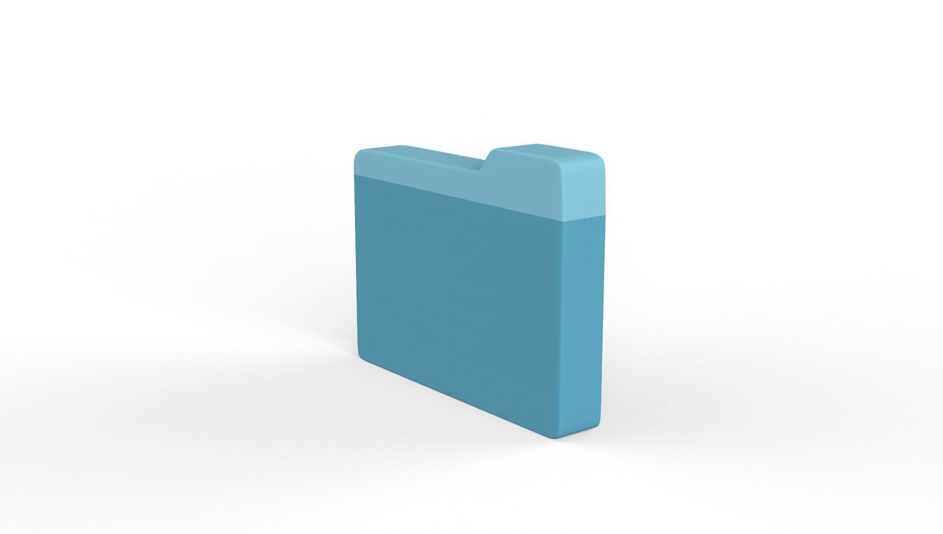 Icon Folder Download 3D Model Low-poly 3D model_16