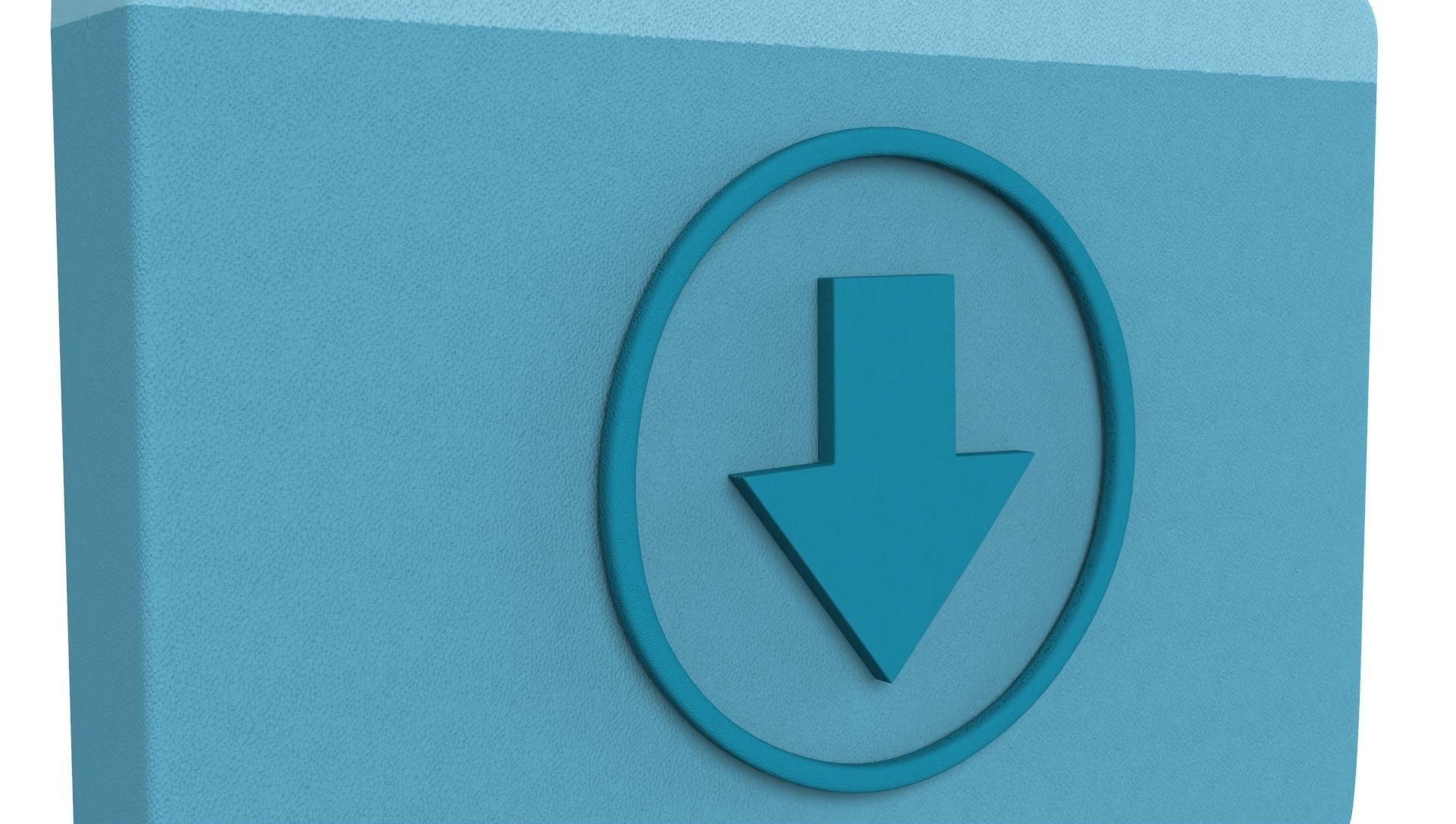 Icon Folder Download 3D Model Low-poly 3D model_1